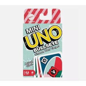 2024 Mini UNO Bullseye Edition Card Game Choose Your Target Kids Play